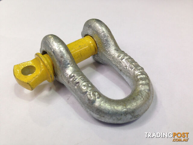 8MM RATED D SHACKLES RATED TO .75TON