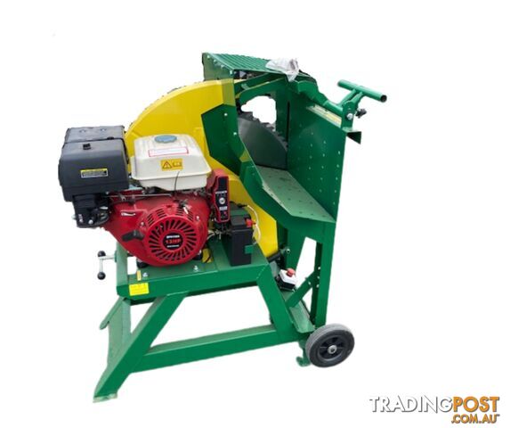 13 HP LOG SAW STATIONARY SMALL WHEELS ELECTRIC START