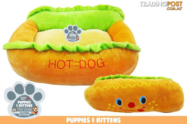 1PCE PET BED HOT DOG 60CM X 40CM X 18CM