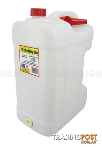 WATER CONTAINER 10 LITRE - WHITE WC10