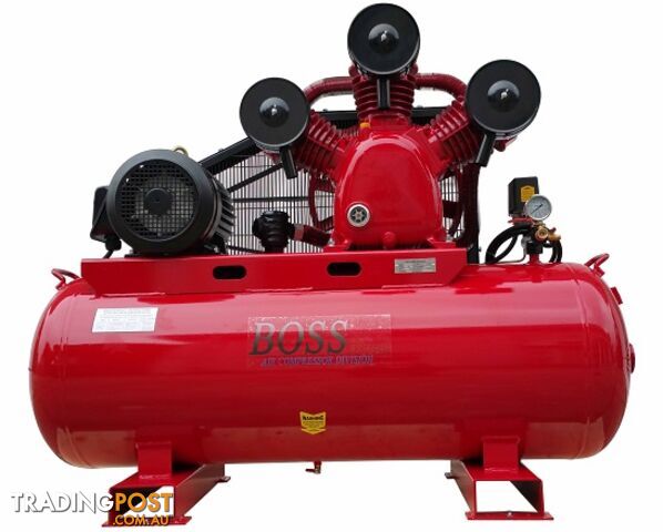 BOSS 52CFM/10HP Air Compressor on 300L Tank