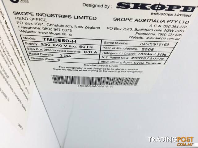 Skope TME650-H Single glass door fridge - photo 3 of 4