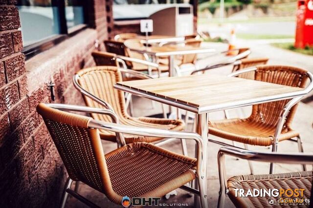 Indoor/Outdoor Cafe Style chairs, Tables, Stools and More