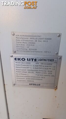 2013 , Apollo light Tower
