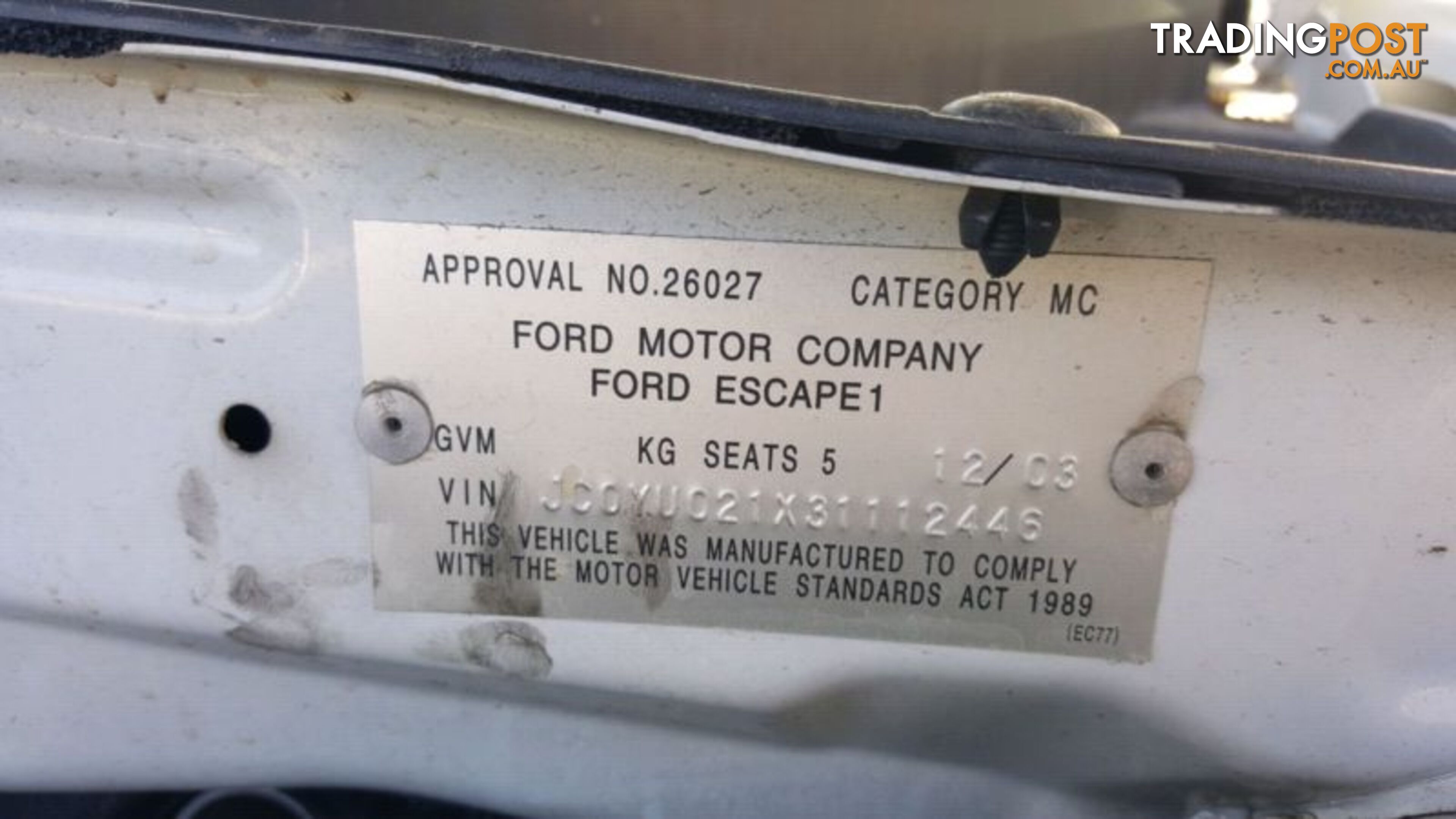 2003 , Ford Escape Wrecking Now