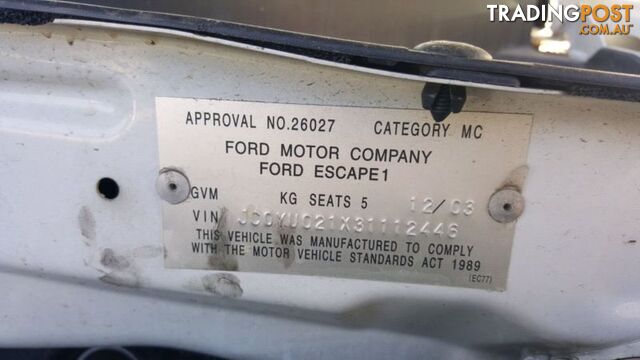 2003 , Ford Escape Wrecking Now