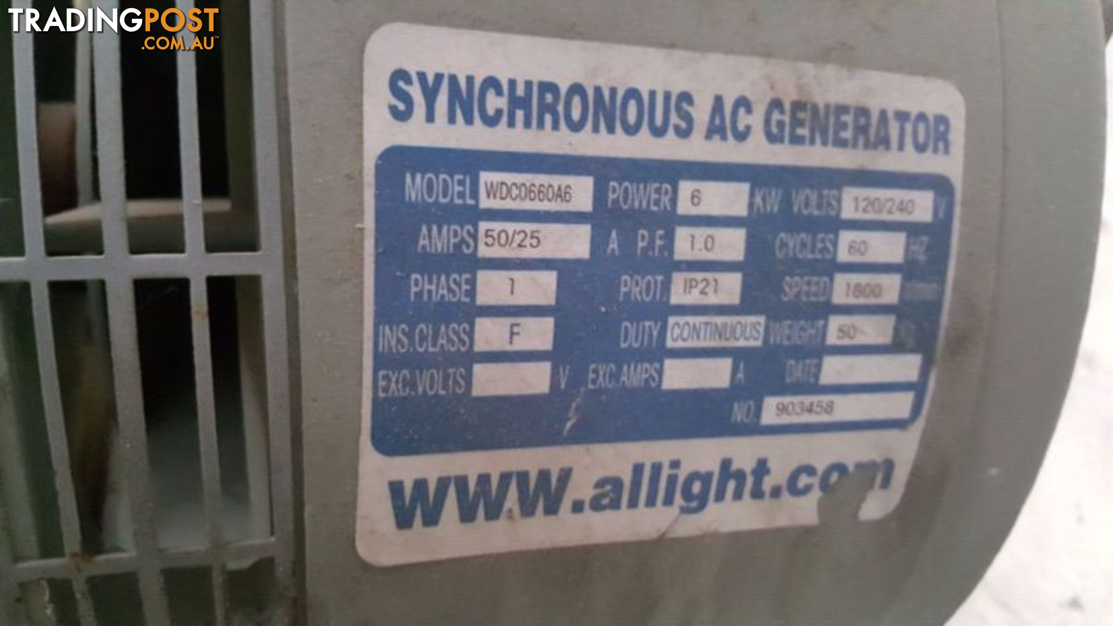 Synchronous AC Generator Model WDC0660A6