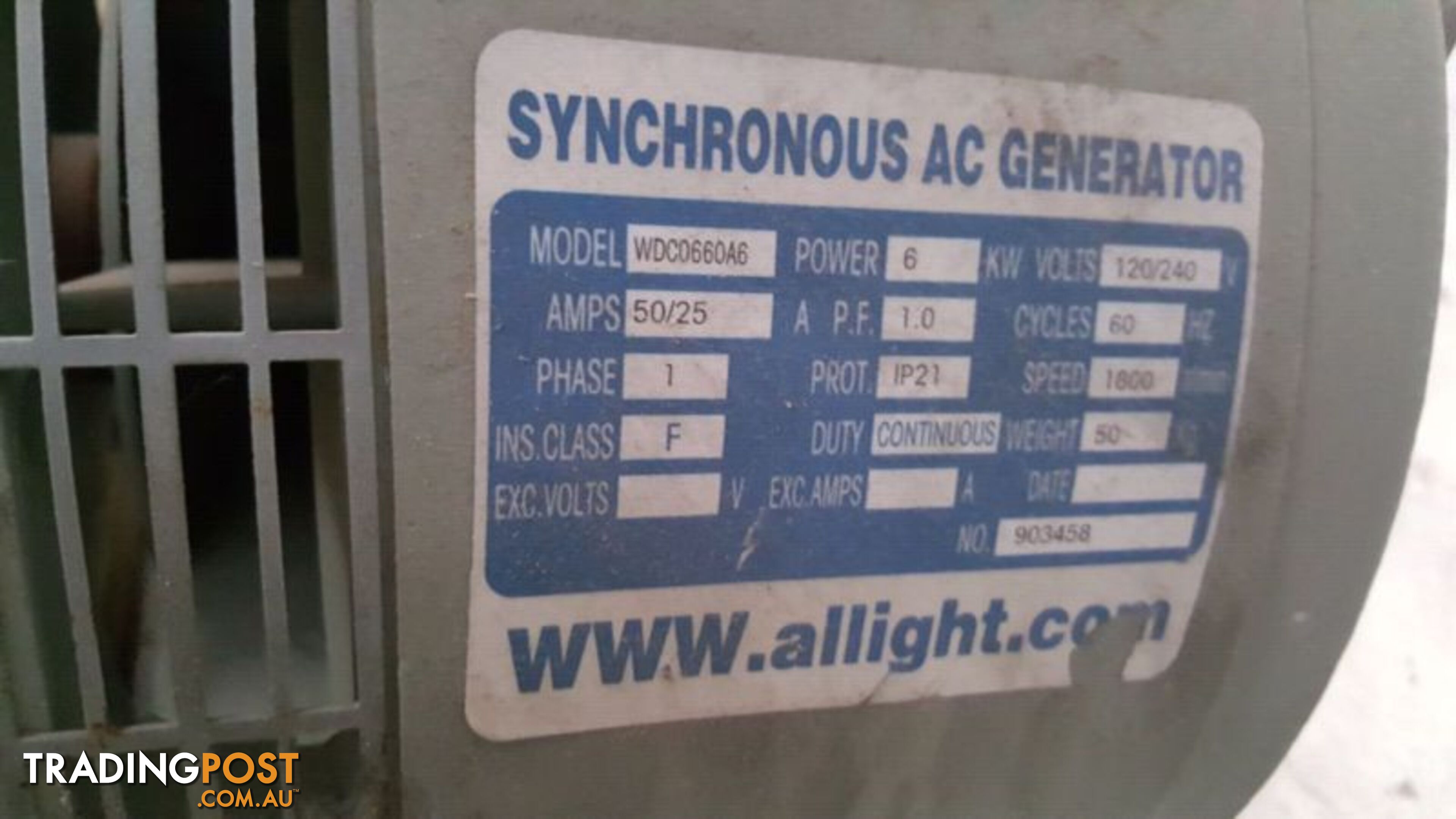 Synchronous AC Generator Model WDC0660A6