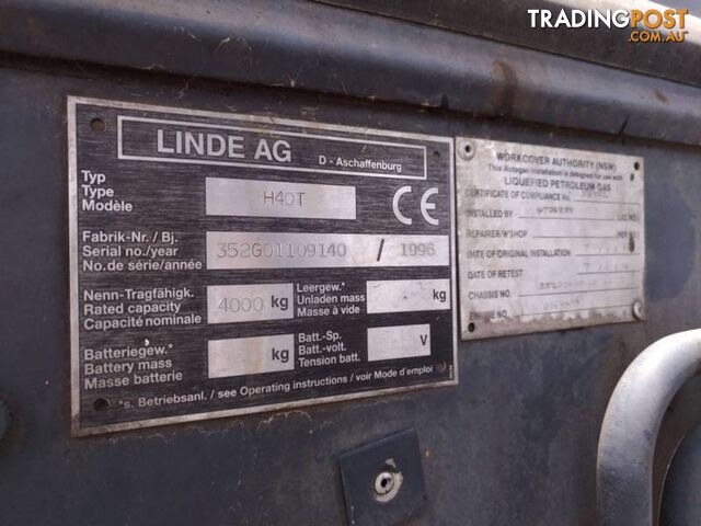 LINDE FORKLIFT 4 TON