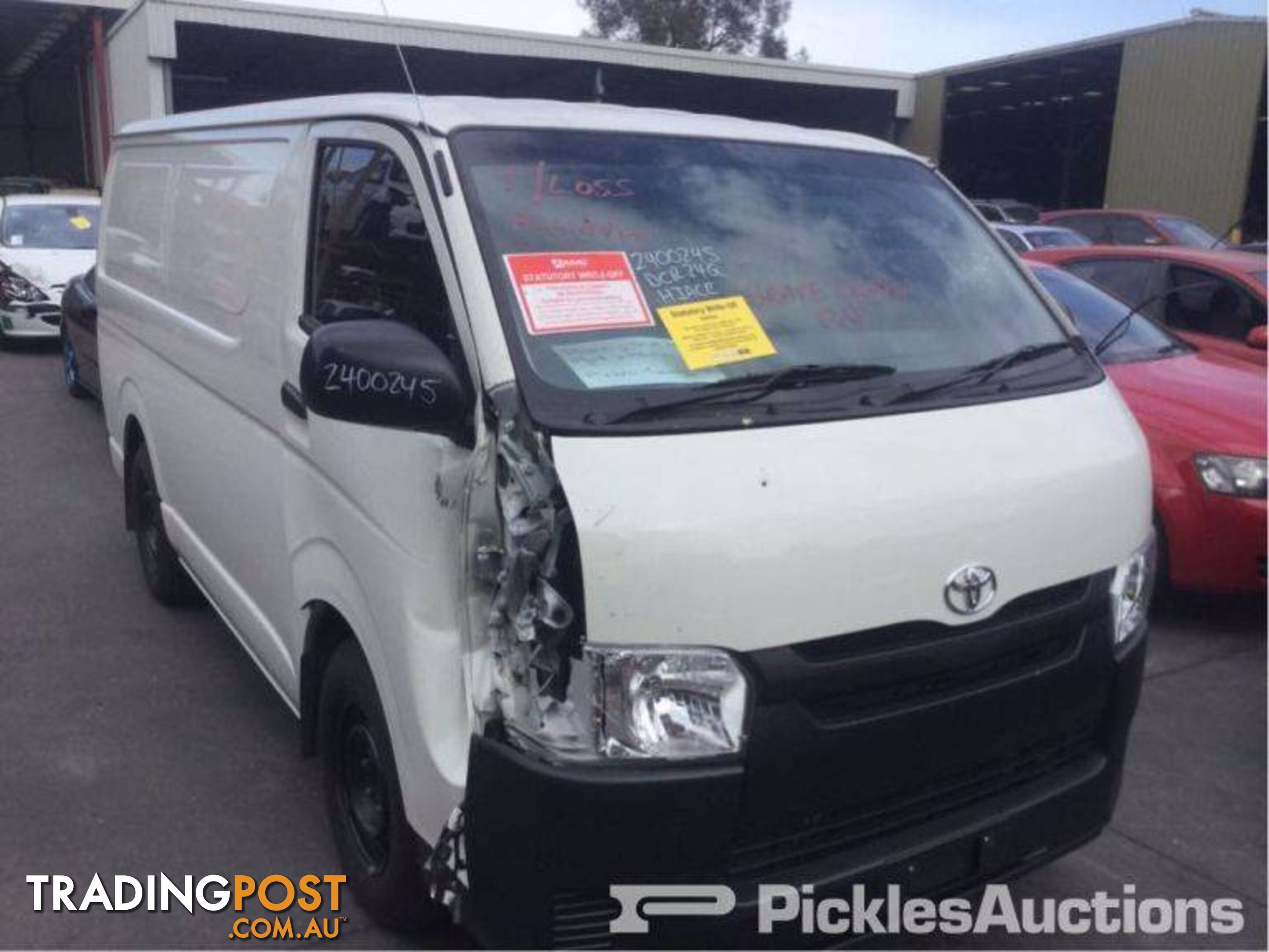 Description	01/16, Toyota, Hiace, Van Wrecking Now