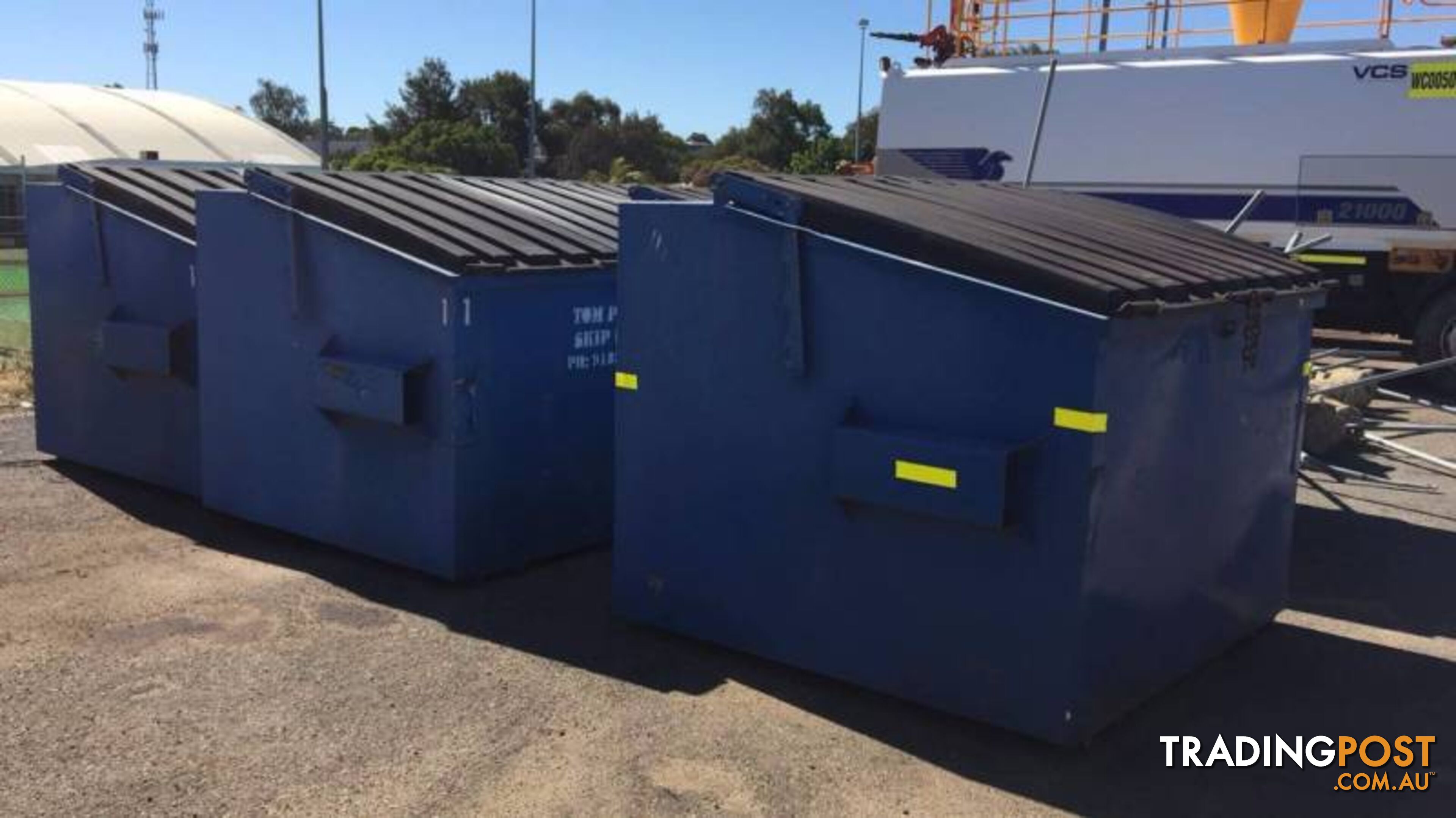 6 X ACT Industrial Blue Front Load Bins 4.5m^3 Sale Now ,Perth