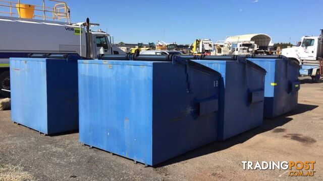 6 X ACT Industrial Blue Front Load Bins 4.5m^3 Sale Now ,Perth