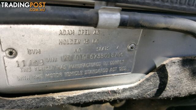 2003 Holden Astra TS Cabrio Wrecking - photo 4 of 8