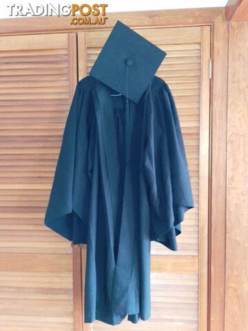 Graduation Gown and Mortar Board Hat