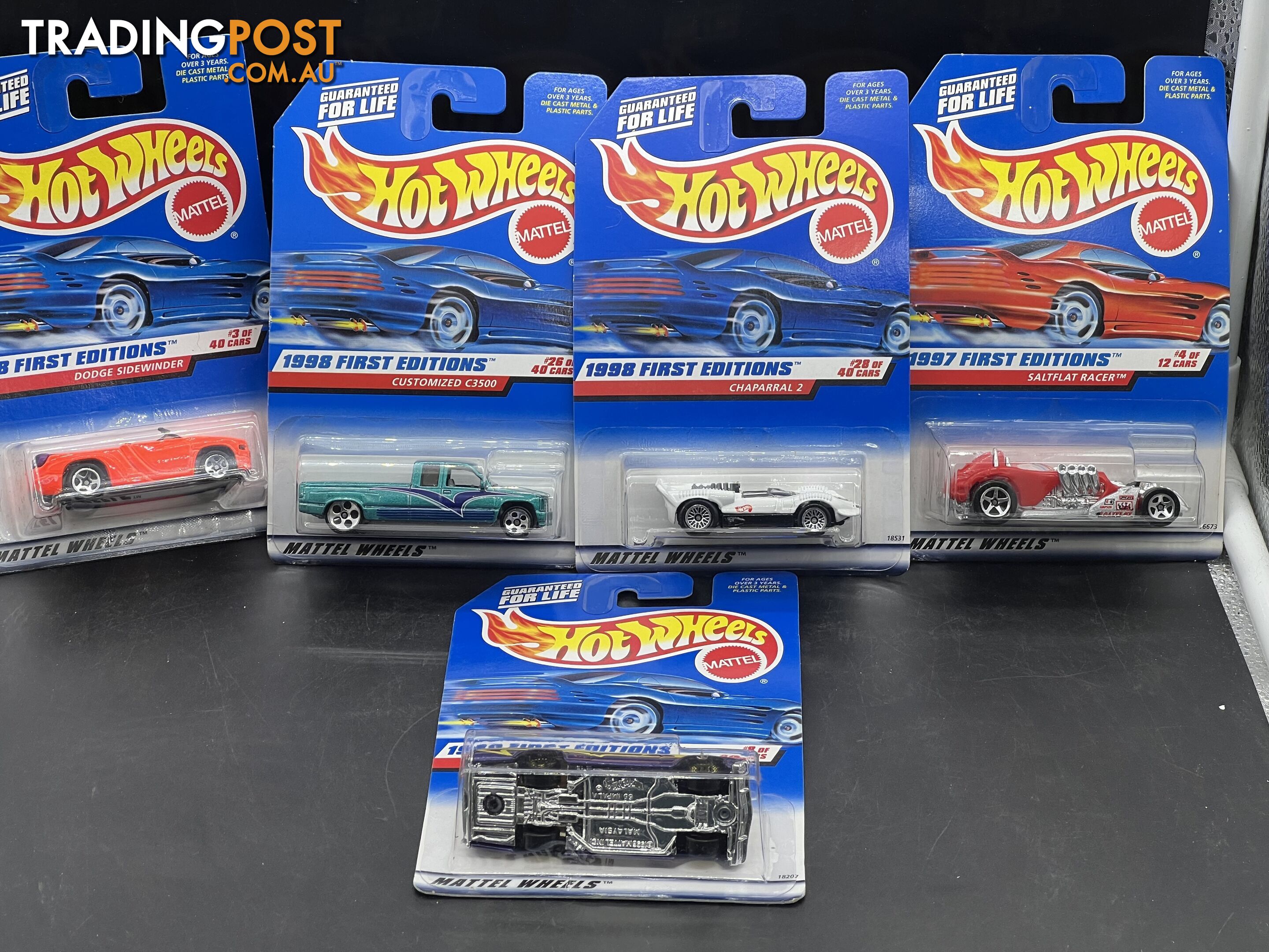 Hotwheels First editions 5 car bundle sealed on blister card NOS