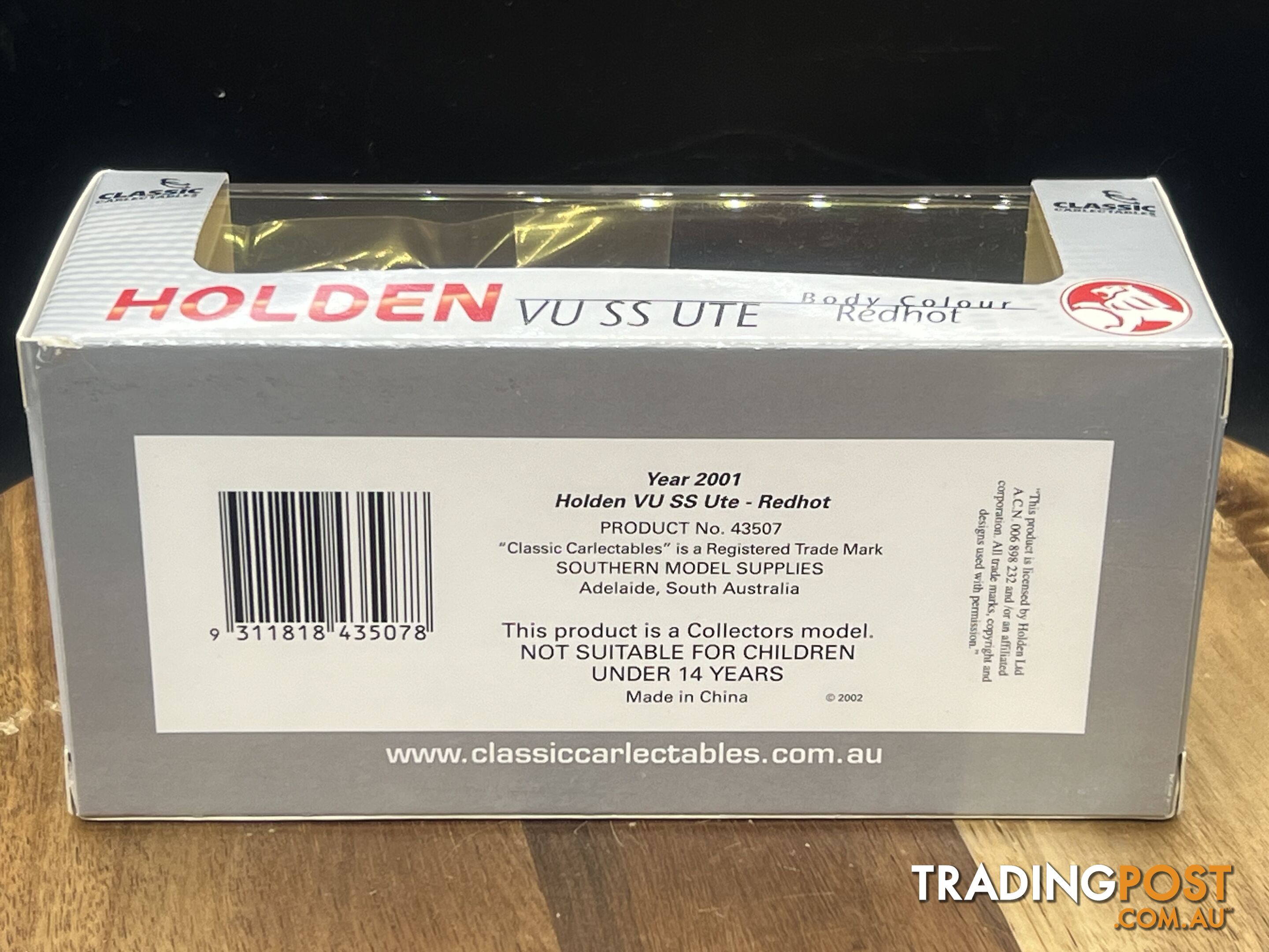 1/43 scale Holden VU Holden SS Ute Red hot new