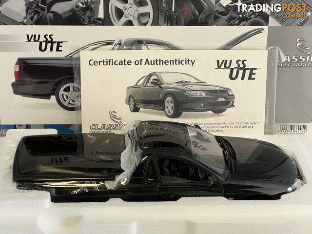 1/18 scale Classic  diecast Holden VU SS Ute Phantom NOS