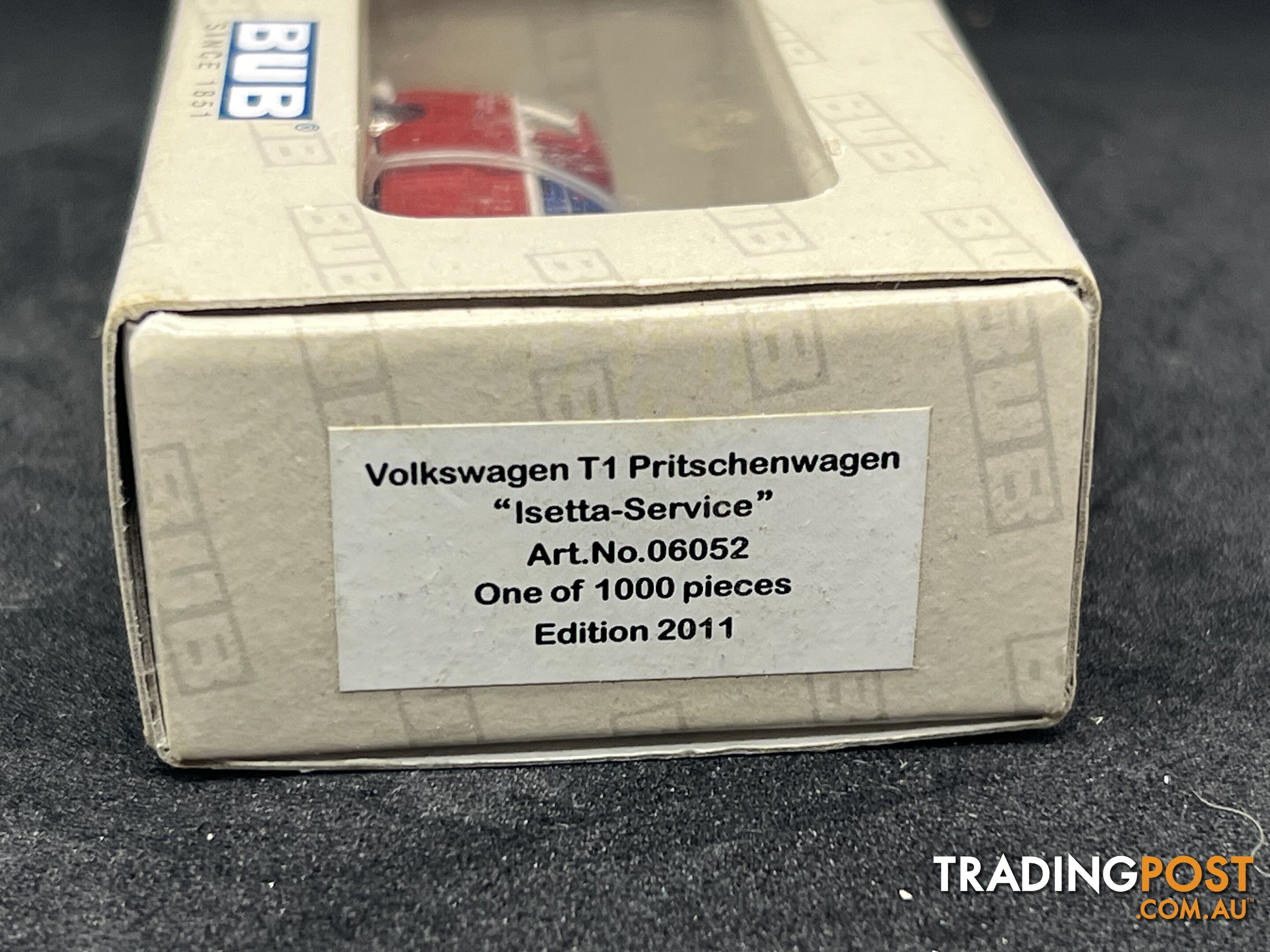 1/87 scale Bub Toys diecast metal VolkswagenT1Pritchenwagen Isetta Service
