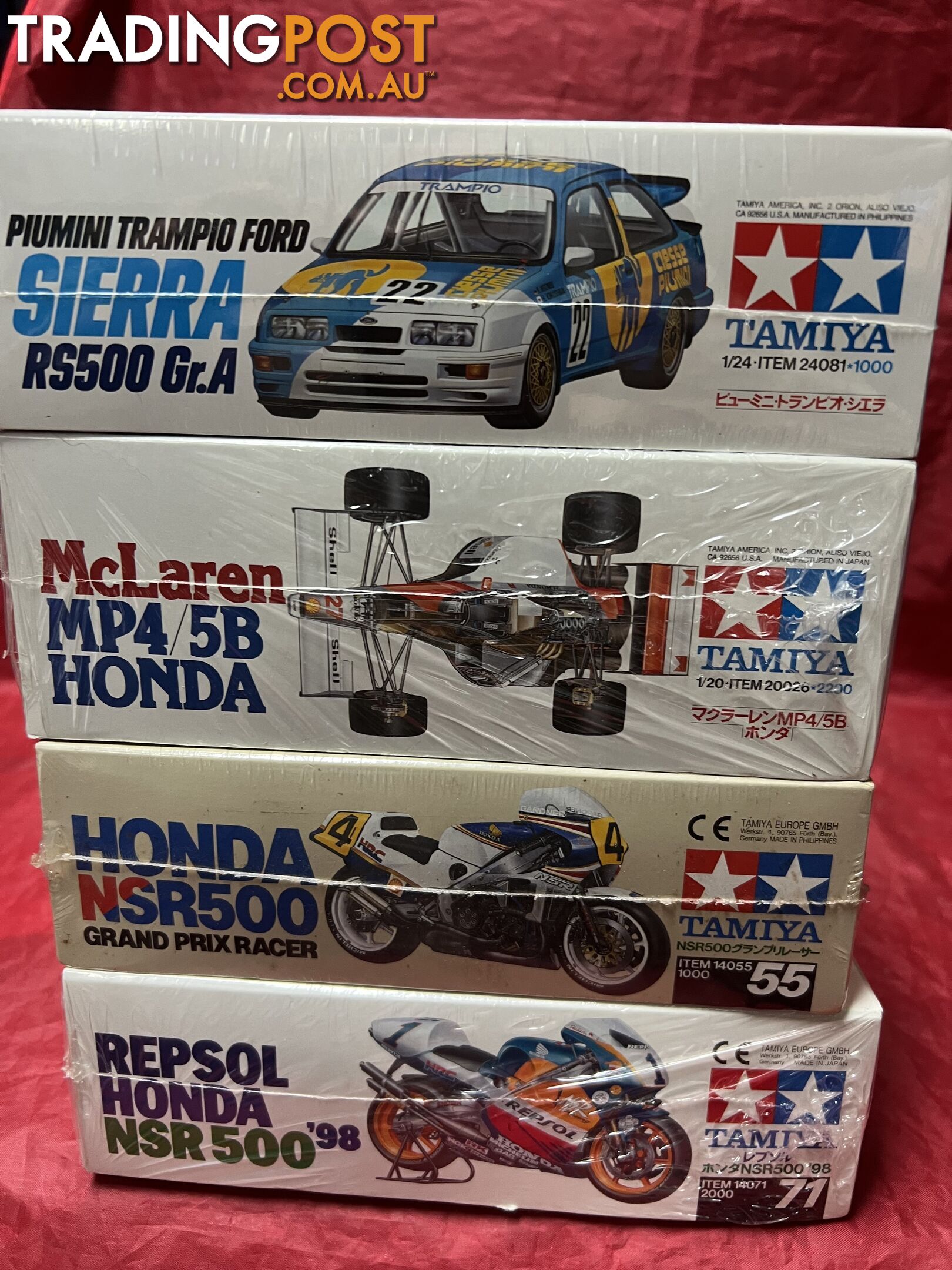 Tamiya 4 plastic kit lot NOS $395 for all 4 pces