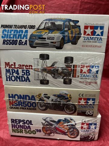 Tamiya 4 plastic kit lot NOS $395 for all 4 pces