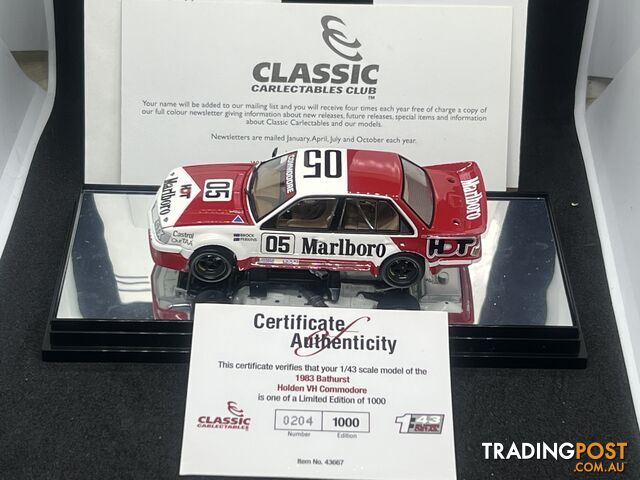 1/43 Scale 1983 Bathurst Brock/Perkins #05 Holden VH Commodore Decaled