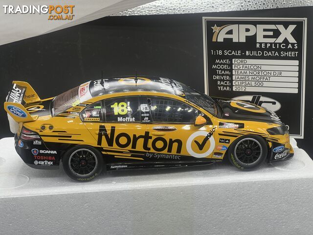 1/18 scale 2012 James Moffat Clipsal 500 Norton Ford FG Falcon