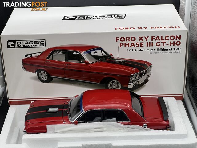 1/18 scale Ford  XY Falcon Phase lll GT-HO Track Red NOS