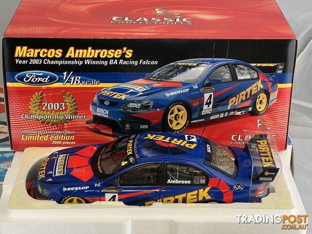 1/18 scale diecast 2003 Championdhip Winner Marcos Ambrose #4 SBR Ford BA Racing Falcon