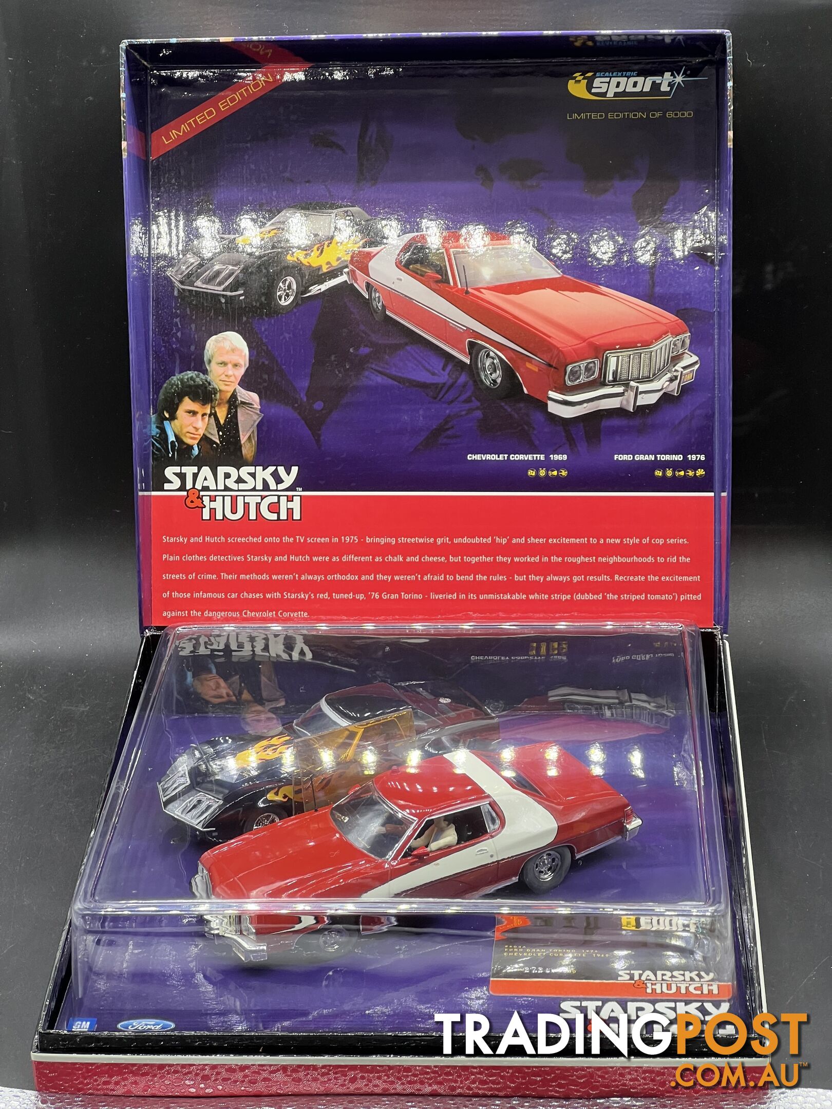 Scalextric C2603A Starsky & Hutch 2 car set Ford Torino & Chevy Corvette