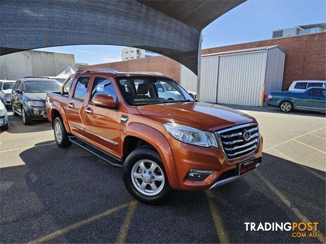 2018 GREATWALL STEED  NBP DUAL CAB UTILITY