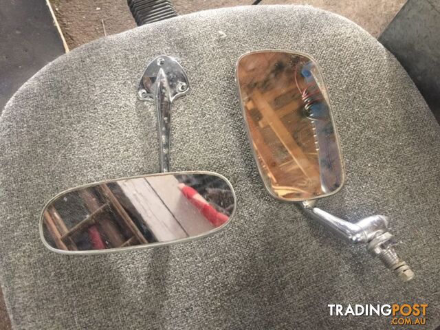 VW beetle rear view mirror and side morror