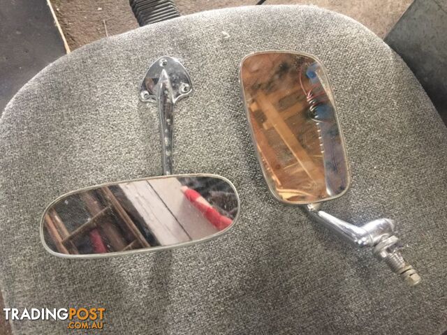 VW beetle rear view mirror and side morror
