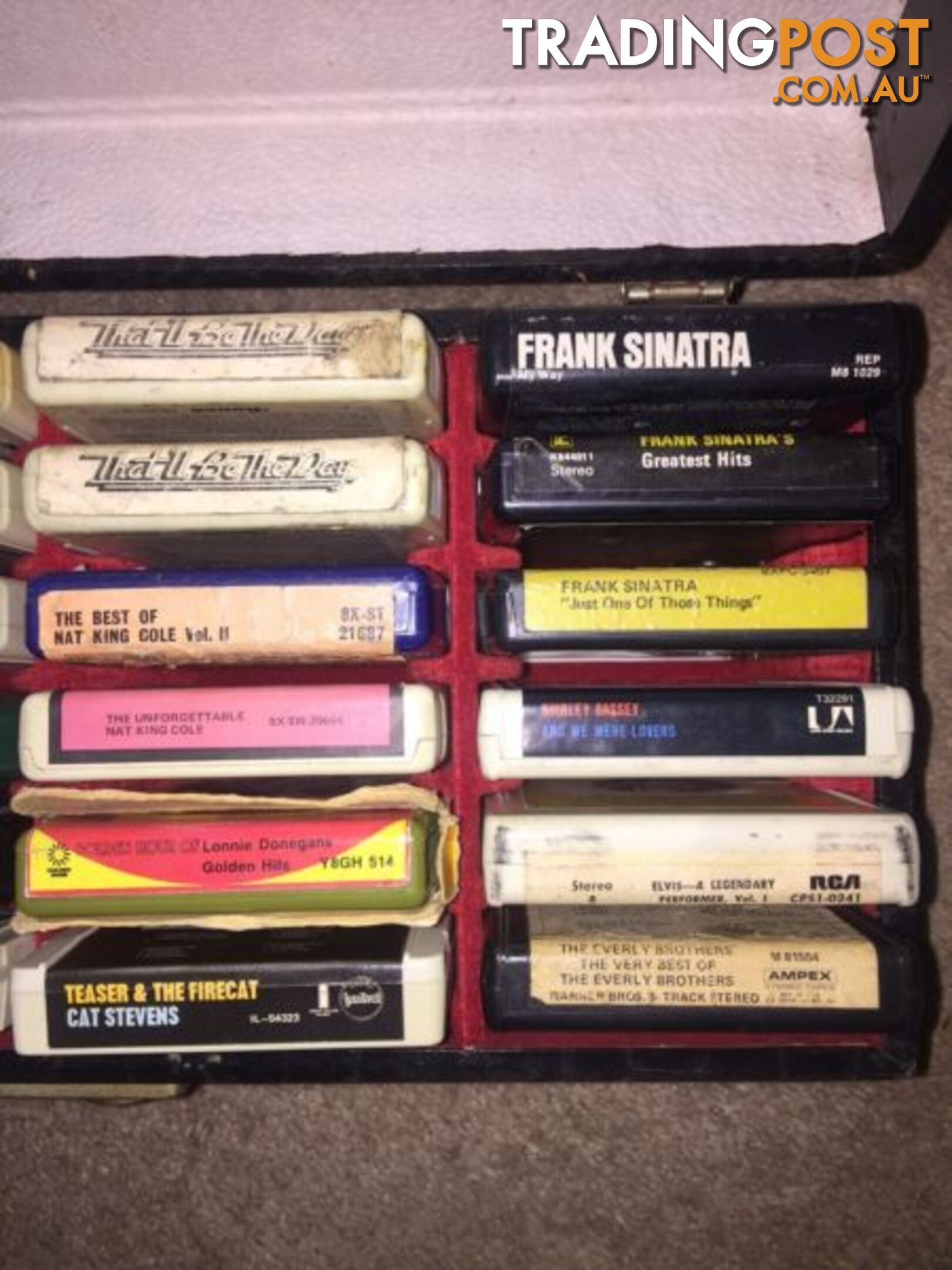 Vintage 8 track tape collection - Beatles, Sinatra, Elvis, Stevens