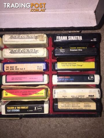 Vintage 8 track tape collection - Beatles, Sinatra, Elvis, Stevens