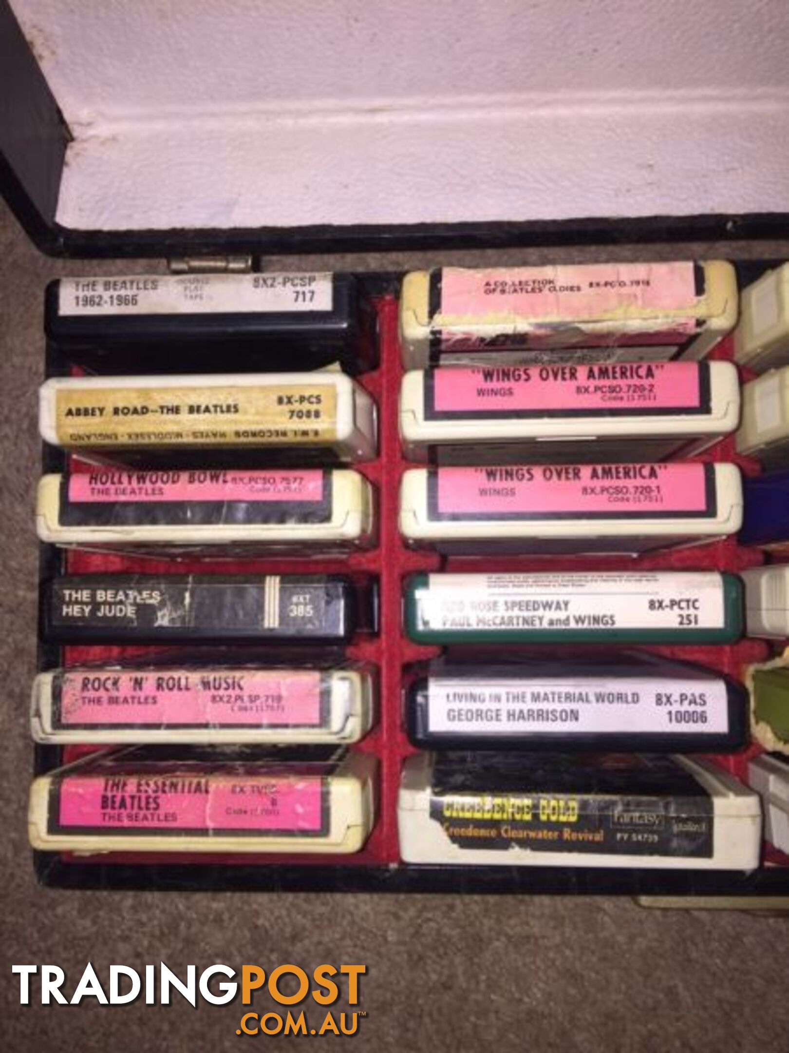 Vintage 8 track tape collection - Beatles, Sinatra, Elvis, Stevens