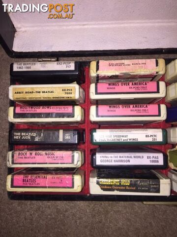 Vintage 8 track tape collection - Beatles, Sinatra, Elvis, Stevens