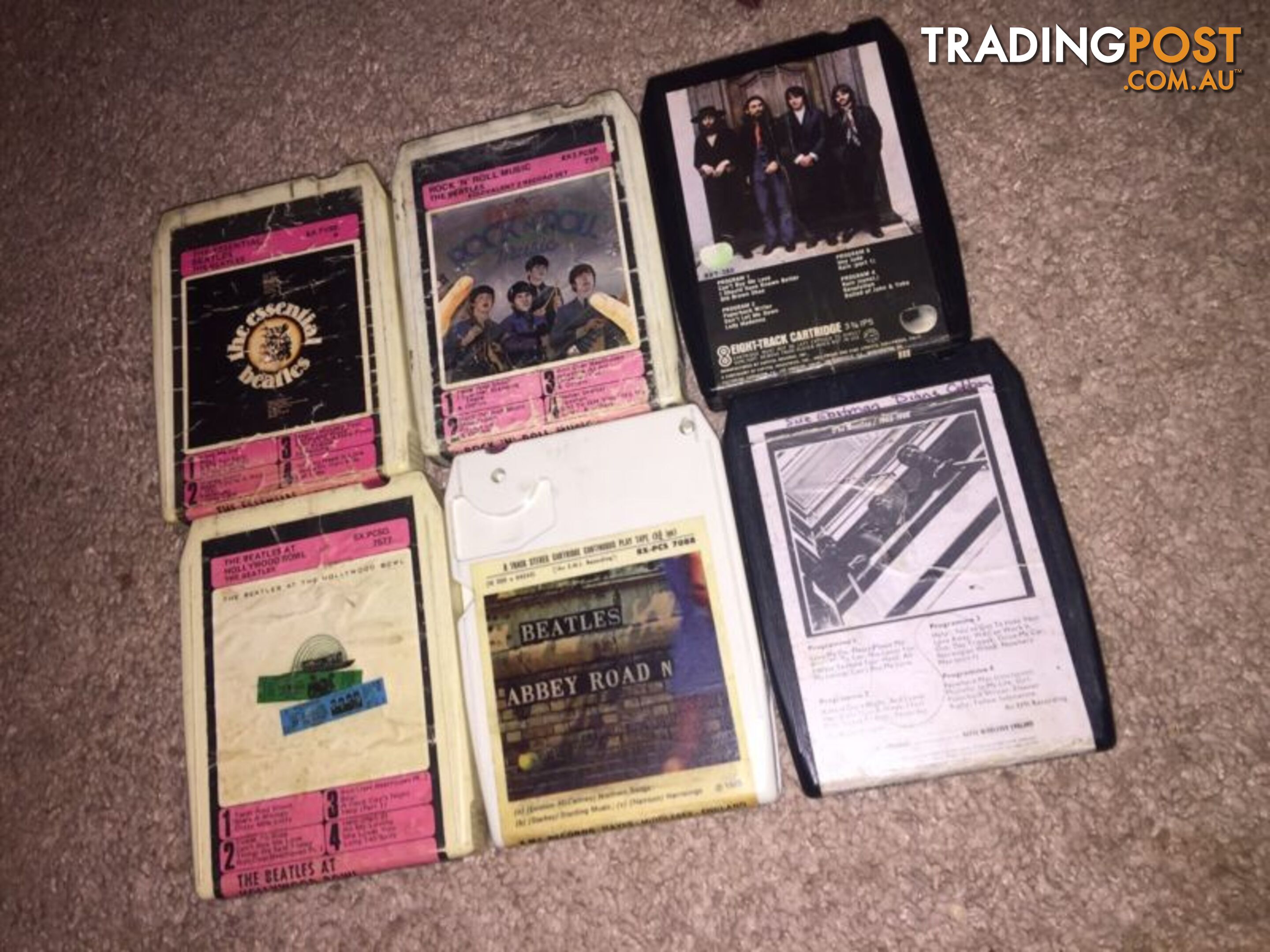 Vintage 8 track tape collection - Beatles, Sinatra, Elvis, Stevens