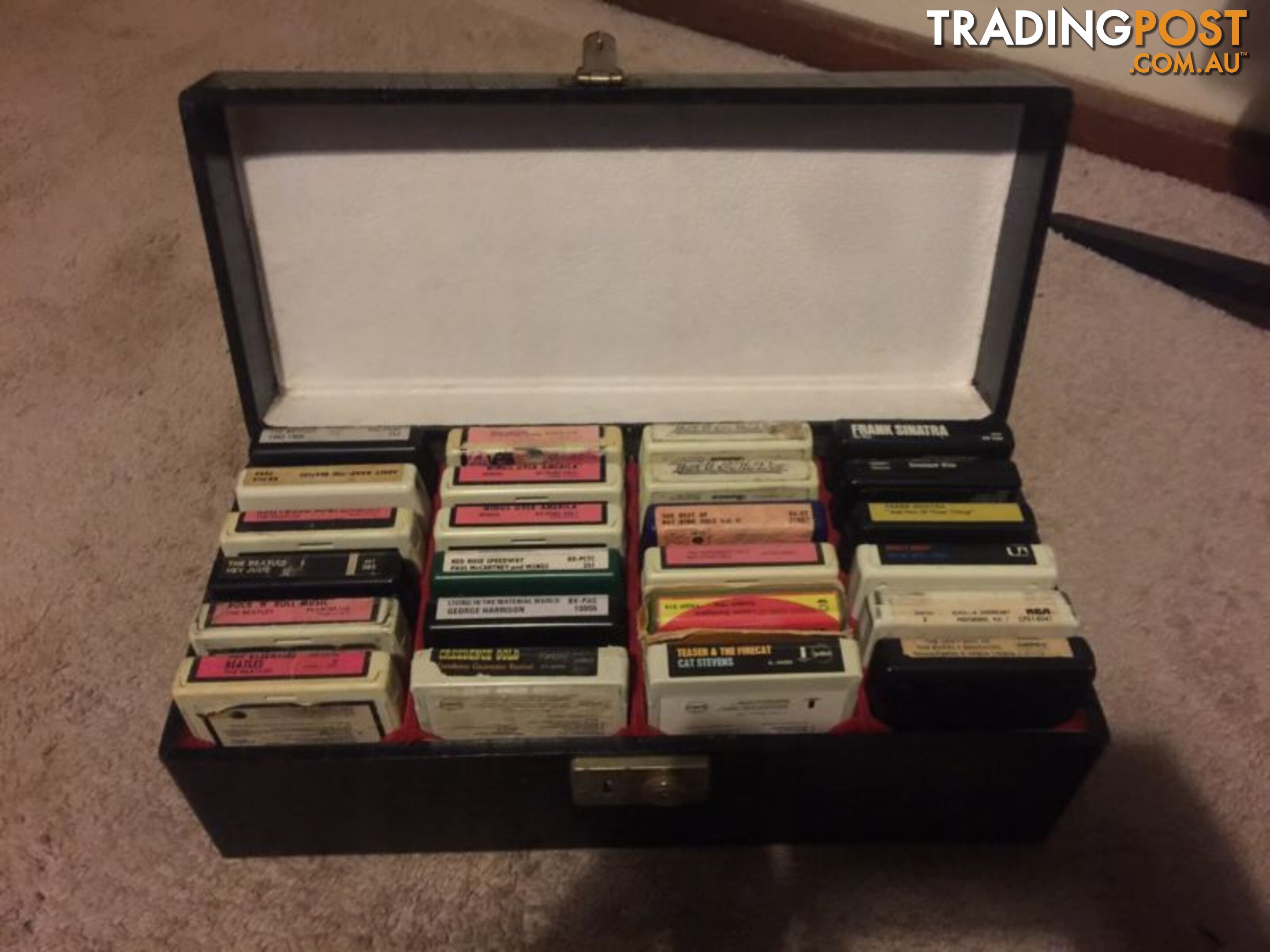 Vintage 8 track tape collection - Beatles, Sinatra, Elvis, Stevens