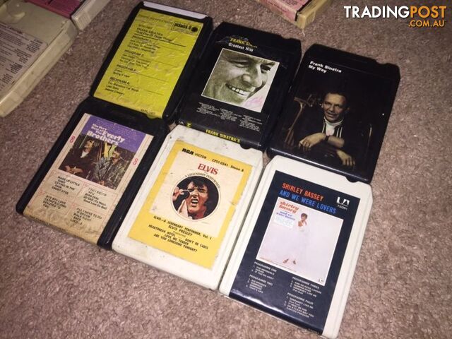 Vintage 8 track tape collection - Beatles, Sinatra, Elvis, Stevens