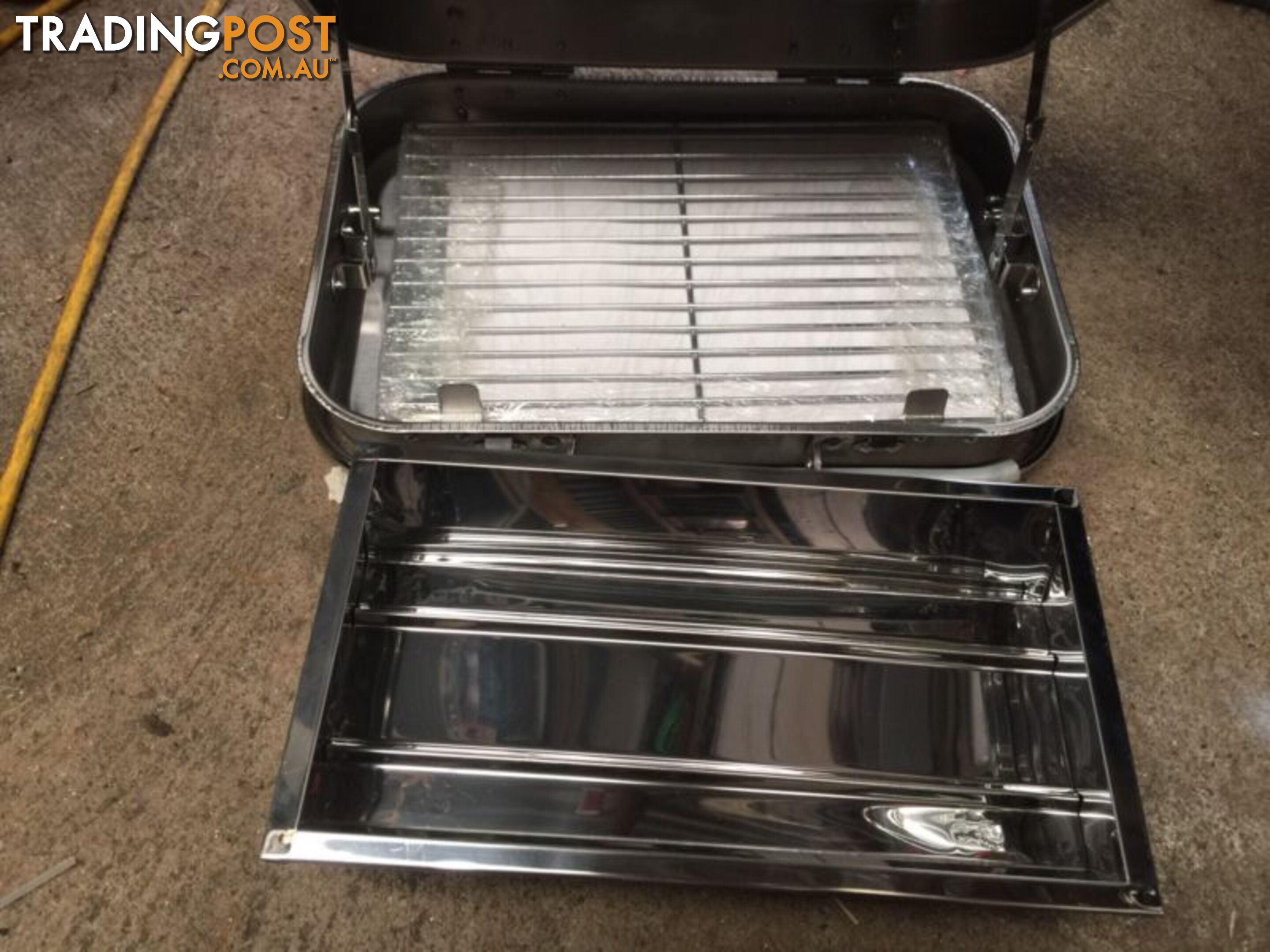 Portable BBQ camping grill / stainless steel