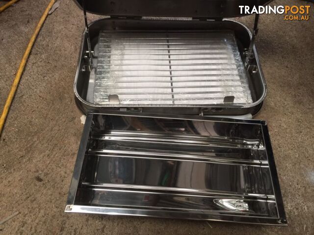 Portable BBQ camping grill / stainless steel