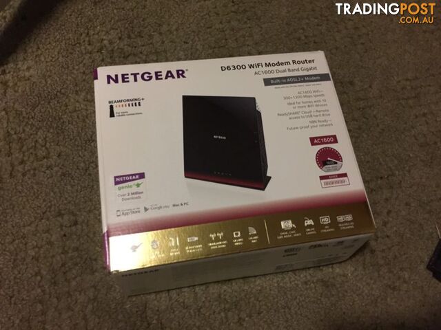 Netgear D6300 wifi modem Router / new / ADSL 2+