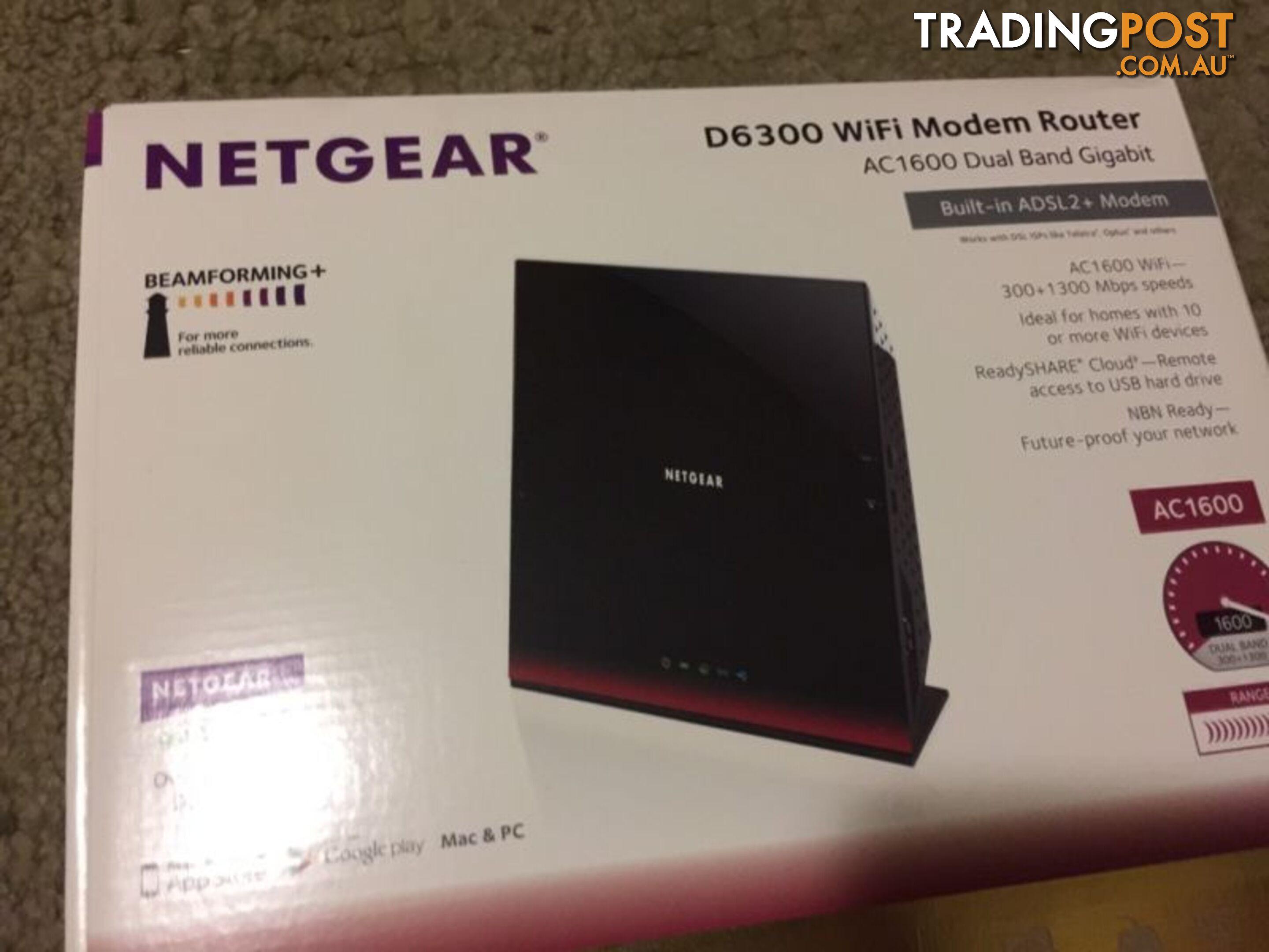 Netgear D6300 wifi modem Router / new / ADSL 2+