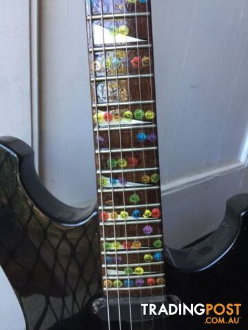 "Learners" Guitar with NOTES on Fretbord / MAGNUM custom series