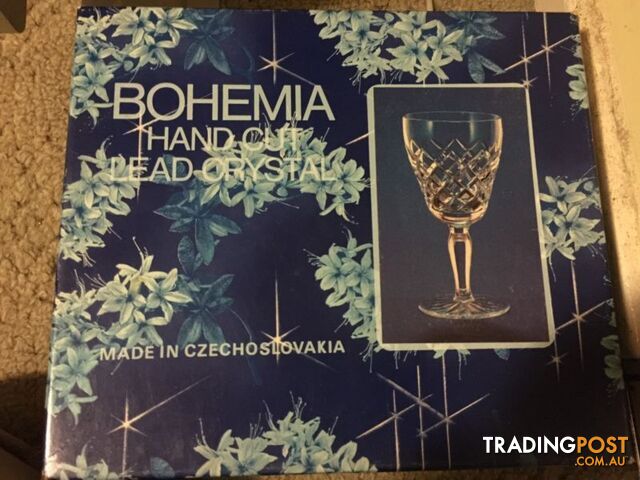 Luxury Bohemian Czech LEAD Crystal / Czechoslovakia / 26Pb0