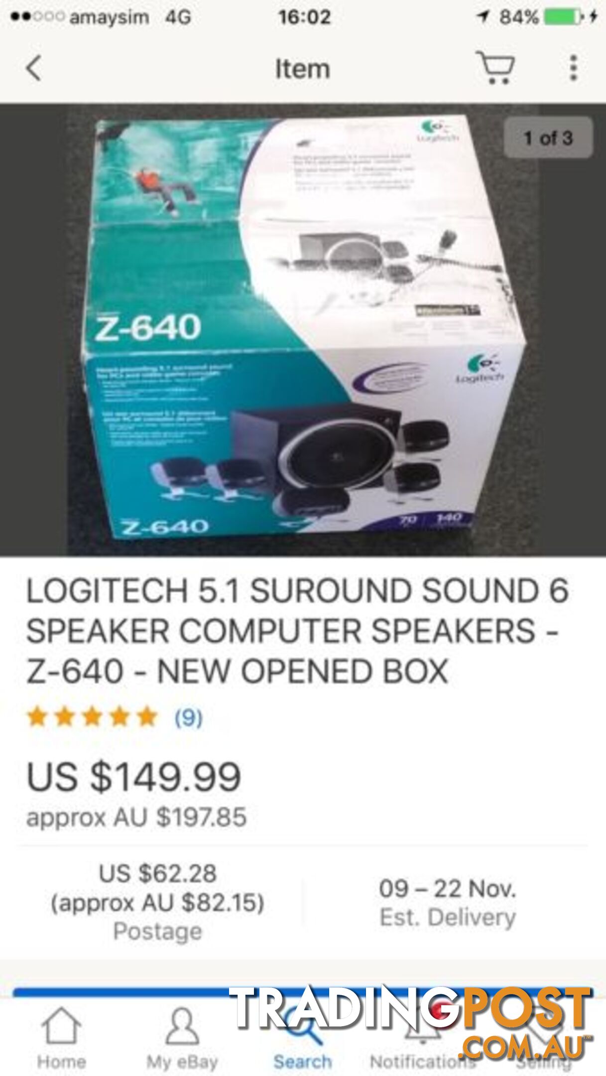 Logitech Z-640 - computer surround system /great sound