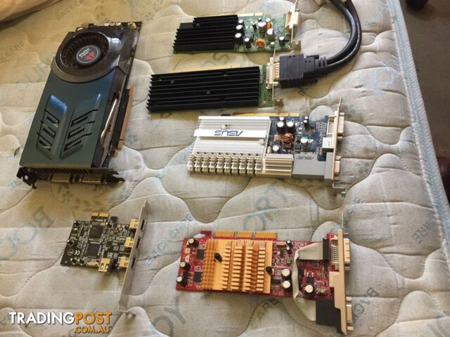 Variety of graphics cards for PC + FireWire card