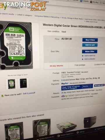 WD HDD 2x 808GB Hard drives - photo 2 of 2