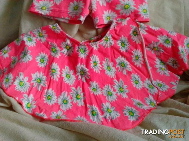 DANCE COSTUME-FLUORO FLORAL PINK SET - photo 4 of 7