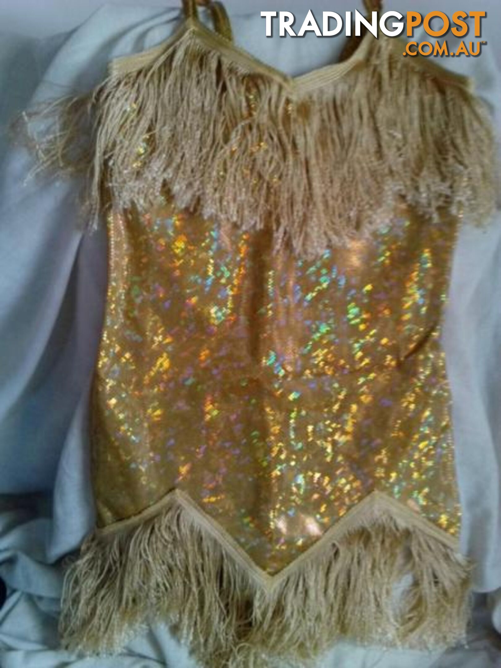 FLAPPER GOLD TASSLED DRESS-Child